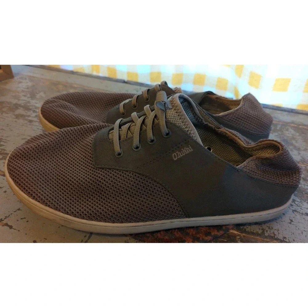 Men's OLUKAI Moku Pae Men's Boat Shoes Comfort Wet Tie‎ Laces & Stretch US 9.5